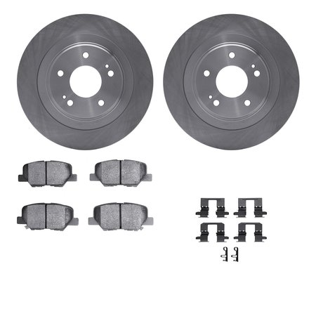 DYNAMIC FRICTION CO 6312-72087, Rotors with 3000 Series Ceramic Brake Pads includes Hardware 6312-72087